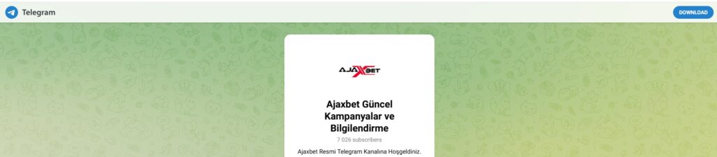 Ajaxbet Telegram Kanalı